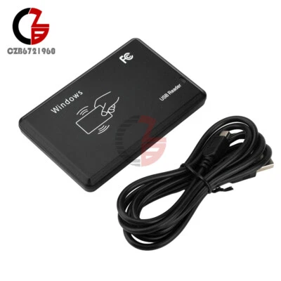 Usb RFID Contactless Proximity Sensor Smart ID Card Reader 125Khz EM4100 Windows - image 1 of 4