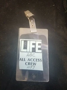 Pase de prensa vintage para tripulación de acceso completo de la revista ABC News Life  - Imagen 1 de 2