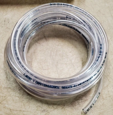 20 Feet Abbott Clear Vinyl Tubing, 3/16 ID x 5/16 OD, T10004004, New - Image 1 of 4