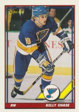 1991-92 O-Pee-Chee #23 KELLY CHASE - Buffalo Sabres