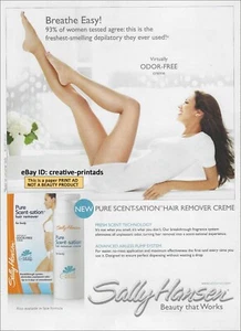 ANUNCIO IMPRESO EN 1 PÁGINA SALLY HANSEN Beauty 2010 mujer acostada piernas muslos pies descalzos - Imagen 1 de 1