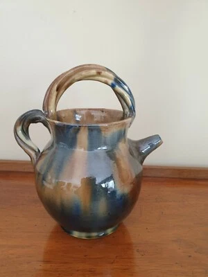 CARAFE PICHET CRUCHE VASE GARGOULETTE PROVENÇALE  CÉRAMIQUE FRANCIS VALLAURIS   - Photo 1/4