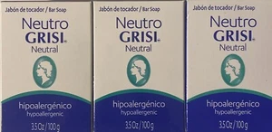 3-Neutro Grisi Neutral Bar Soap 3.5 OZ per Bar-Brand New & Sealed - Picture 1 of 1