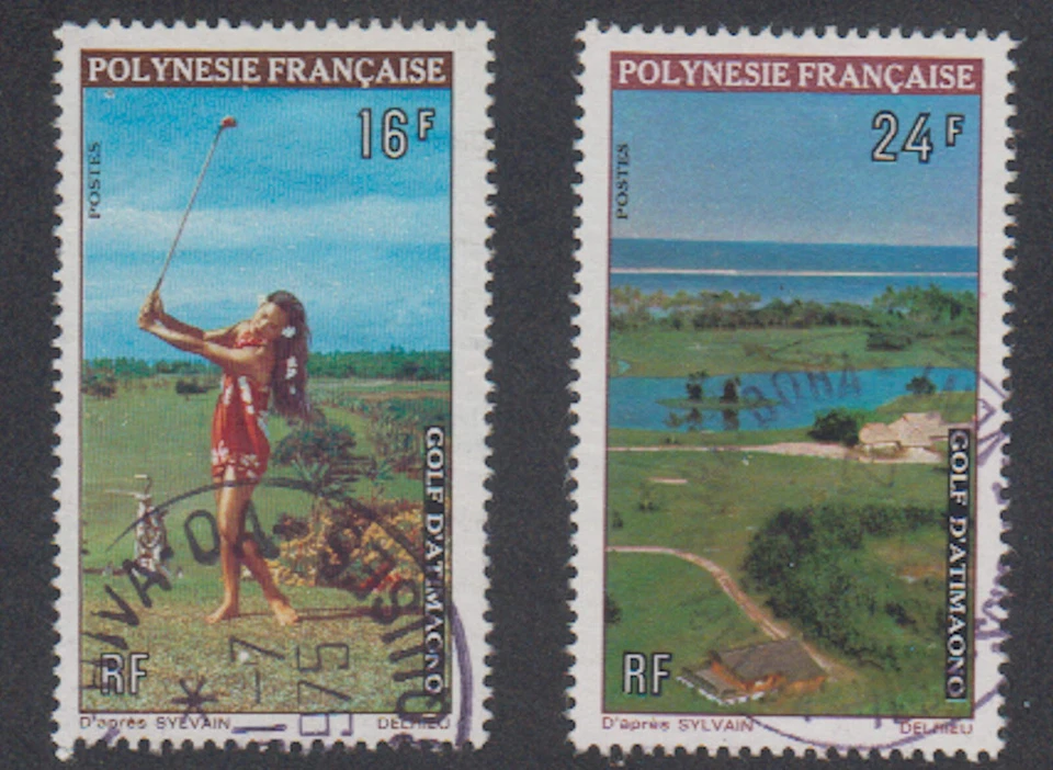French Polynesia - 1974 - SC 275-76 - Used - Complete set - Image 1 of 1