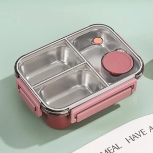Stainless Steel Bento Box Leakproof Lunch Container Portable Lunch Box - Picture 1 of 18