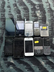 Job Lot 239 - 10x Untested Mixed Models Faulty Mobile Phones Spares Repairs - Photo 1/2