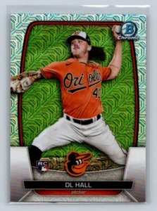 2023 Bowman Chrome Mojo Rookie Card RC #9 DL Hall Baltimore Orioles - Bild 1 von 2