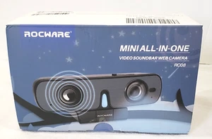 ROCWARE RC08 Mini All-in-One Video Camera Computer Confrencing Gaming Soundbar - Picture 1 of 9
