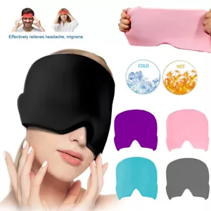 Ice Cap Tension Headache Migraine Relief Mask Heat Cold Therapy Hat Headache UK - Picture 1 of 17