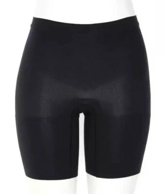 Modelador de coxa Spanx 237802 feminino Power curto médio sem costura preto tamanho 1X - Imagem 1 de 2