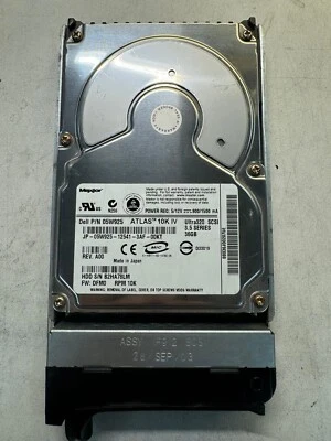 DELL 5W925 ATLAS 10K IV 36GB 10K RPM Ultra-320 SCSI 80-Pin Hot Swap 3.5" HDD - Image 1 of 4