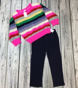 Conjunto de suéter y pantalones azul marino Baby Gap para niñas 3/3T. Nuevo con etiquetas - Imagen 1 de 4