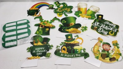 9 Centro de mesa de panal Día de San Patricio decoraciones fiesta de la suerte irlandesa Foto 1 de 4