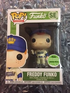 ECCC 2018 Funko Pop Exclusive BASEBALL FREDDY FUNKO ALTERNATE UNIFORM 3000PCS LE - Picture 1 of 5