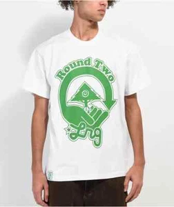 Round Two x LRG Lifted Research Group The Outdoors White T-Shirt NWT S-2XL - Picture 1 of 5