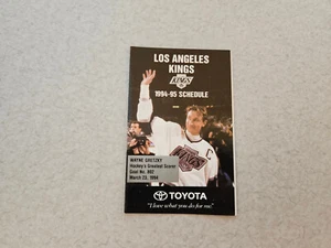 ES23 Los Angeles Kings 1994/95 NHL Hockey Pocket Schedule - Toyota GRETZKY - Picture 1 of 2