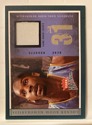 2003-04 Fleer Platinum Locker Room Memorabilia #LRM-N Nene - Image 1 of 2
