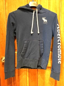 VTG Y2K Abercrombie & Fitch Hoodie Men's S Muscle Fit Sweatshirt 90’s Preppy - Picture 1 of 9