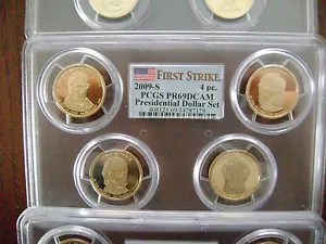 2009-S PCGS PR69DCAM PRESIDENTIAL FIRST STRIKE 4-COIN DOLLAR PROOF SET - Picture 1 of 1