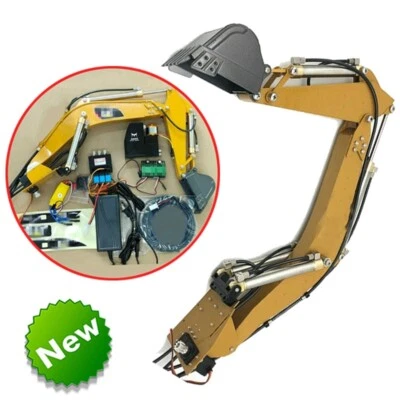 DIY Upgrade Metal Hydraulic System Parts for HUINA 580 RC Excavator Modified - Image 1 of 4
