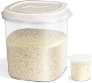 Large Airtight Food Storage Container Bin, 20-Lb Dry Food Rice Container with Li - Picture 1 of 6