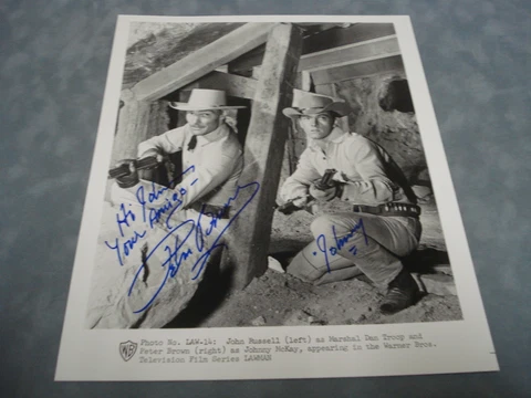 AUTHENTIC LAWMAN **PETER BROWN** AS JOHNNY MCKAY HAND SIGNED 8X10 PHOTO COA Cover
