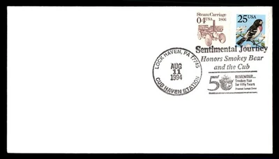 Mayfairstamps EE. UU. 1994 Lock Haven Smokey Bear and Cub Cover aau_39309 Foto 1 de 2