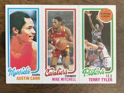 1980-81 Topps - Austin Carr, Mike Mitchell, Terry Tyler #81-56-61 (RC) - Image 1 of 2