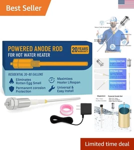 Universal Elektrischer Anodenstab - 9,4" Titanlösung für sauberes, sicheres Warmwasser - Bild 1 von 9
