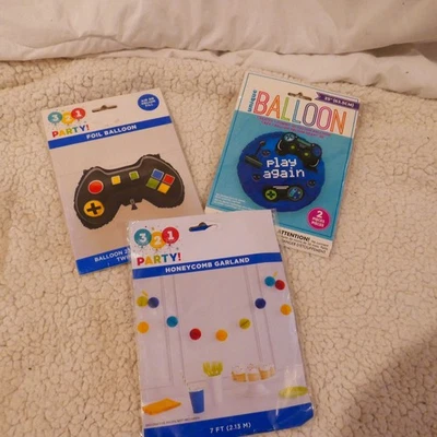 Nuevo Juego de 3 Globos Fiesta Cumpleaños Feliz Cumpleaños Lámina 3 Piezas Decoraciones Foto 1 de 4