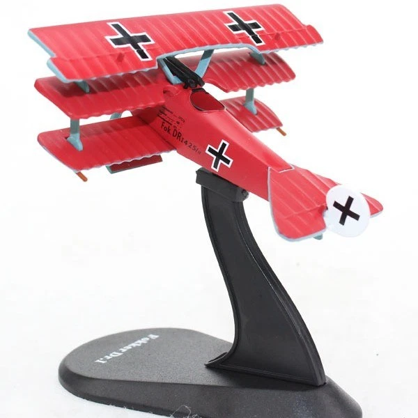1:72 Modellino Militare Diecast Aereo Caccia Fokker Dr.I WW1 Germania Collezione - Immagine 1 di 4