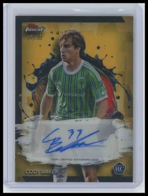 2024 Finest MLS #BA-CB Cody Baker Base Autographs Gold Refractor #/50 - Image 1 of 2