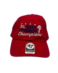 Neu Philadelphia Phillies 2025 MLB East Div Champion '47 Clean Up verstellbare Mütze - Bild 1 von 11