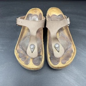 Sandalias Birkenstock Gizeh bronce marrón tanga cómodas para mujer talla 37 (US 6) - Imagen 1 de 15