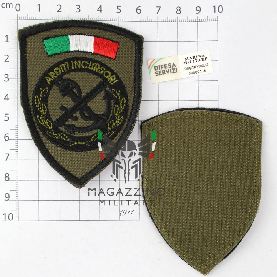 Scudetto Marina patch Militare Arditi incursori velcrato OD (126) - Immagine 1 di 1