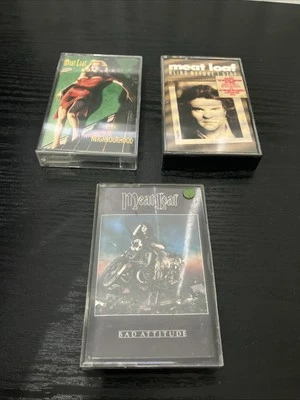 Meat Loaf X 3 Cassette Tape Bundle Bad Attitude, Blind Before I Stop, Welcome - Image 1 of 3