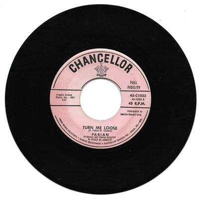 Fabian: "Turn Me Loose" / "Stop Thief!" - VG+ '59 - plays NM! - Image 1 of 2