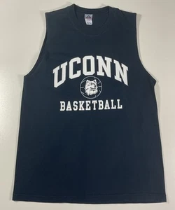 Camiseta sin mangas de baloncesto UCONN de colección talla L Huskies Muscle Tee Connecticut Y2K - Imagen 1 de 7