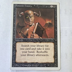 MTG Revised DEMONIC TUTOR Never Played Check Pics - Picture 1 of 8