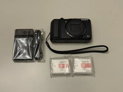 Sony Cyber-shot DSC-HX20V 18.2MP Digital Camera Black With Three batteries - Image 1 of 4