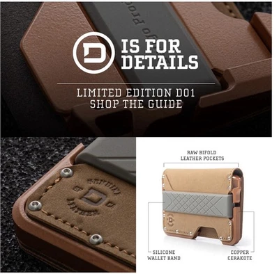 CARTERA PLEGABLE D01 DAPPER™ - EDICIÓN LIMITADA - CERAKOTE COBRE Foto 1 de 4