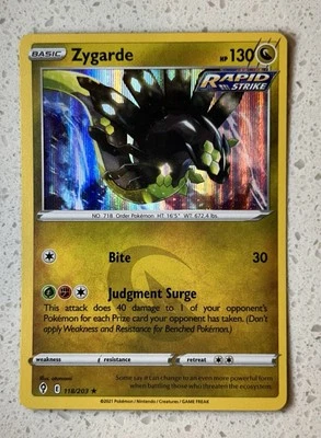 Zygarde 118/203 Swsh07: Evolving Skies Holo - Image 1 of 2