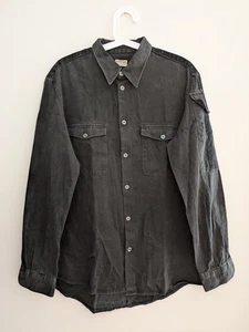 Helmut Lang Military Shirt 1997 *VGC* Mens *Rare* Black - Picture 1 of 4