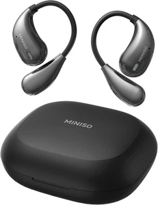 MINISO X33 AI Translation Earbuds Real Time OWS Wireless Bluetooth BLACK3 - Picture 1 of 8