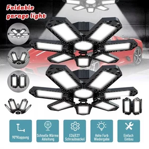 2 Stück LED Garagenlicht Verformbar Garagenlampe Werkstatt Deckenleuchte Licht - Bild 1 von 18