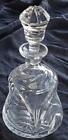 Beautiful Crystal Liquor Decanter - Very Good Condition - Solid Stopper - PRETTY