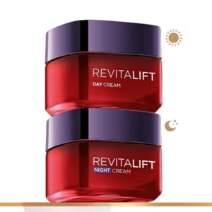 LOREAL Revitalift Day Night Cream Triple Action Deep Wrinkle Skin Radiance 50ml - Picture 1 of 14