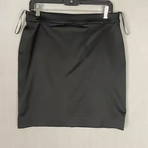Tadashi Shoji Collection Satin gerade Stretch schwarz Bleistiftrock Gr 10 - Bild 1 von 6