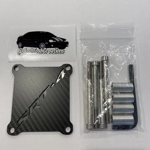 Carbon Fiber + 304SS Plate, “SRT-4” Coil Pack Cover, for 03-05 Dodge Neon SRT-4 - Picture 1 of 4