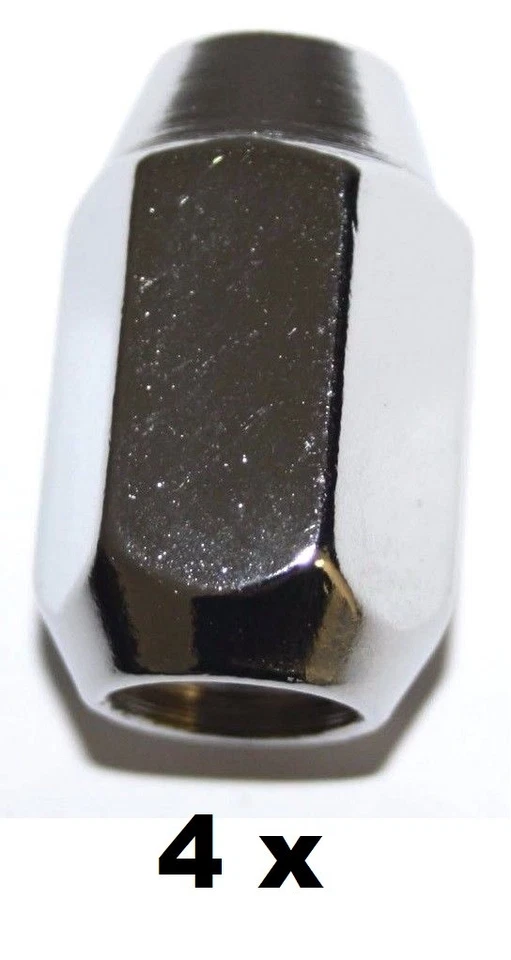 BMW e10 4x tuerca de rueda tuerca de sombrero para rueda de acero totalmente cromada 1502 1602 2002 ti tii Foto 1 de 2